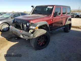 2021 Jeep Wrangler Unlimited Rubicon with VIN 1C4HJXFG7MW590231, listed as a Copart auction lot 53527475 with 26,250 mi miles and Salvage Title. Bid and sale history available at carsss.com. Image 1.