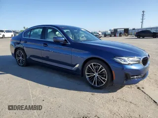2021 BMW 5 Series 540i with VIN WBA53BJ05MWX16285, listed as a Copart auction lot 52415425 with 79,497 mi miles and Salvage Title. Bid and sale history available at DreamBid. Image 4.