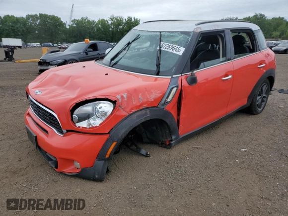 2012 MINI Countryman S с VIN WMWZC3C50CWL87834, выставлен на аукционе Copart как лот 62269645 с пробегом 94 738 миль миль и Списание • Salvage title. История ставок и продаж доступна на DreamBid. Изображение 1.
