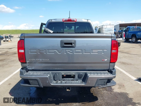 2021 Chevrolet Colorado 4WD Z71 with VIN 1GCGTDEN9M1249916, listed as a IAAI auction lot 41947042 with 26,842 mi miles. Bid and sale history available at carsss.com. Image 16.