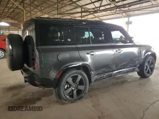 2024 Land Rover Defender X-Dynamic SE with VIN SALE27EU9R2318312, listed as a Copart auction lot 43183815 with 10,038 mi miles and Salvage title. Bid and sale history available at DreamBid. Image 3.