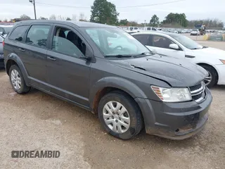 2014 Dodge Journey American Value Pkg with VIN 3C4PDCAB7ET247286, listed as a IAAI auction lot 41214056 with 205,222 mi miles. Bid and sale history available at carsss.com. Image 1.