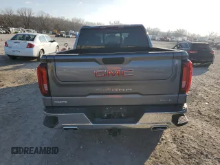 2022 GMC Sierra 1500 Limited SLT with VIN 1GTU9DET9NZ191809, listed as a Copart auction lot 85811624 with 28,776 mi miles and Salvage Title. Bid and sale history available at carsss.com. Image 6.