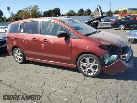 2010 Mazda 5 Sport with VIN JM1CR2WL1A0381830, listed as a Copart auction lot 75285824 with 143,455 mi miles and Salvage Title. Bid and sale history available at DreamBid. Image 4.
