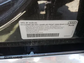 2013 Audi A8 3.0L with VIN WAURGAFD9DN004556, listed as a Copart auction lot 65018975 with 138,090 mi miles and Salvage title. Bid and sale history available at DreamBid. Image 12.