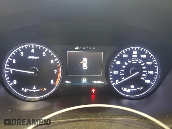 2017 Genesis G80 3.8L z VIN KMHGN4JE7HU206515, wystawiony jako Copart lot #57493675 z przebiegiem 115 108 mil mil oraz Szkoda całkowita • Salvage title. Historia ofert i sprzedaży dostępna na DreamBid. Obrazek 9.