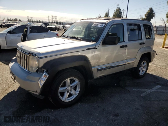 2008 Jeep Liberty Limited with VIN 1J8GP58K38W262934, listed as a Copart auction lot 88959145 with 116,639 mi miles and Salvage Title. Bid and sale history available at carsss.com. Image 1.