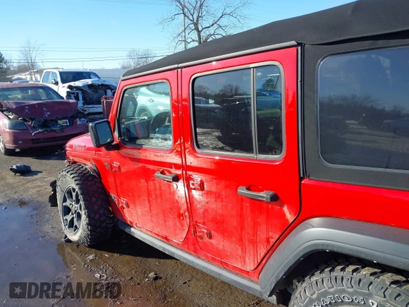 2021 Jeep Wrangler Unlimited Willys Sport with VIN 1C4HJXDG9MW754873, listed as a IAAI auction lot 41641167 with 25,410 mi miles and . Bid and sale history available at DreamBid. Image 14.