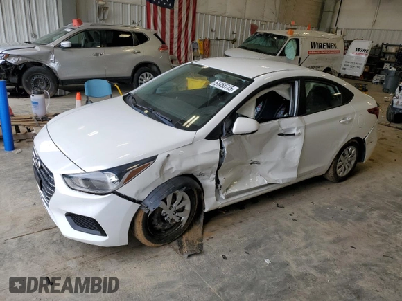 2019 Hyundai Accent SE with VIN 3KPC24A38KE067236, listed as a Copart auction lot 51458725 with 110,985 mi miles and Non Repairable. Bid and sale history available at DreamBid. Image 1.