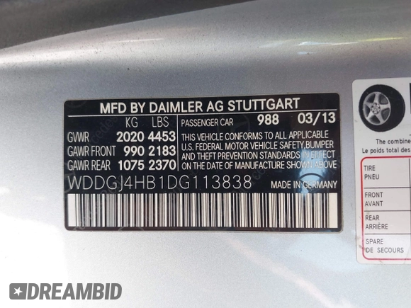 2013 Mercedes-Benz C 250 с VIN WDDGJ4HB1DG113838, выставлен на аукционе IAAI как лот 42338738 с пробегом 168 206 миль миль и . История ставок и продаж доступна на DreamBid. Изображение 9.