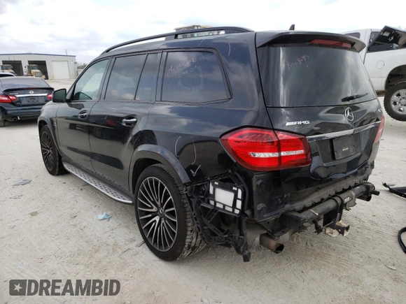 2018 Mercedes-Benz GLS with VIN 4JGDF7FE2JB024457, listed as a Copart auction lot 42387763 with 81,239 mi miles. Bid and sale history available at carsss.com. Image 2.