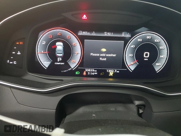 2021 Audi A6 Premium Plus with VIN WAUL2AF20MN031146, listed as a Copart auction lot 60095034 with 30,839 mi miles and Salvage Title. Bid and sale history available at carsss.com. Image 9.