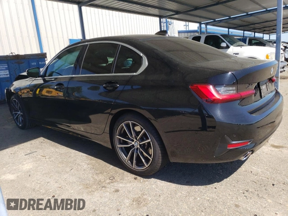 2021 BMW 3 Series 330e with VIN 3MW5P7J09M8B74912, listed as a Copart auction lot 50391615 with 0 mi miles and Salvage Title. Bid and sale history available at carsss.com. Image 2.