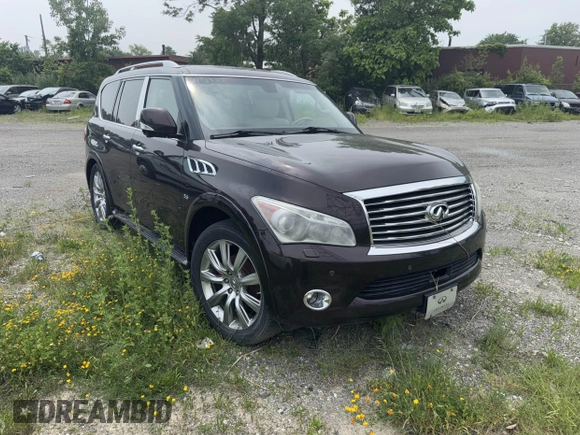 2014 Infiniti QX80 with VIN JN8AZ2NE3E9064938, listed as a IAAI auction lot 42447609 with Not provided miles and . Bid and sale history available at DreamBid. Image 1.