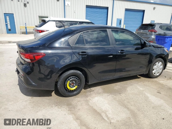 2022 Kia Rio S with VIN 3KPA24AD5NE441693, listed as a Copart auction lot 59538034 with 23,894 mi miles and Clean Title. Bid and sale history available at DreamBid. Image 3.