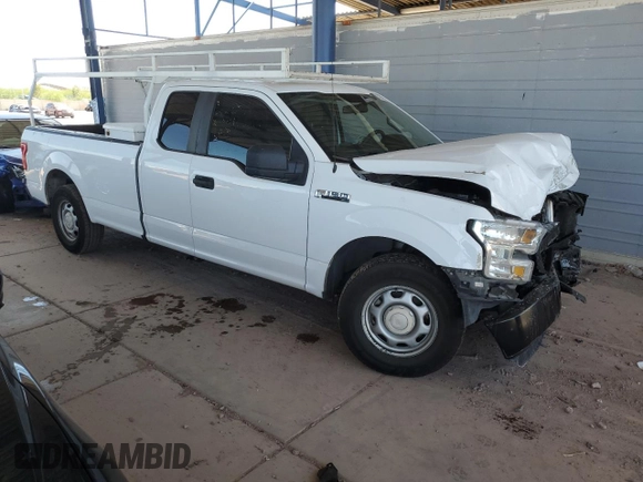 2017 Ford F-150 XL with VIN 1FTEX1CFXHKE52187, listed as a Copart auction lot 57912035 with 186,391 mi miles and Salvage title. Bid and sale history available at DreamBid. Image 4.