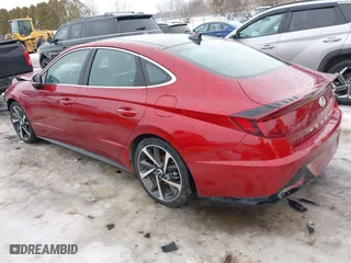 2023 Hyundai Sonata SEL Plus with VIN KMHL44J2XPA335792, listed as a IAAI auction lot 41636577 with 12,279 mi miles. Bid and sale history available at carsss.com. Image 3.