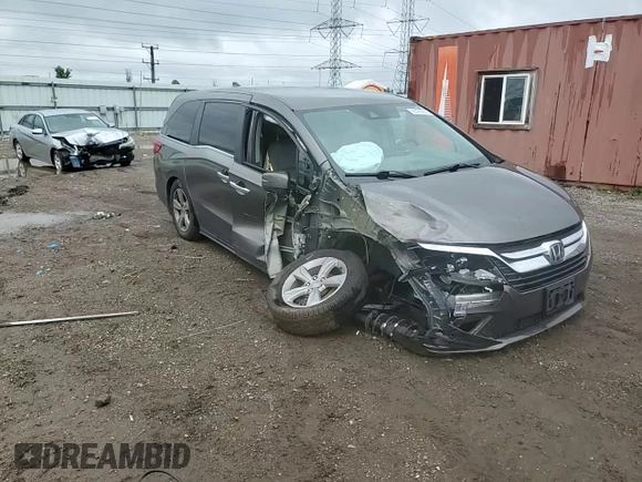 2020 Honda Odyssey EX with VIN 5FNRL6H5XLB032588, listed as a Copart auction lot 59366995 with 86,982 mi miles and Salvage title. Bid and sale history available at DreamBid. Image 14.