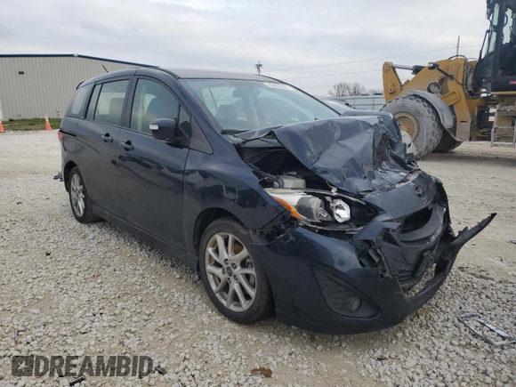 2015 Mazda 5 Touring with VIN JM1CW2CL5F0180405, listed as a Copart auction lot 45465005 with Not Provided miles and Salvage Title. Bid and sale history available at carsss.com. Image 4.