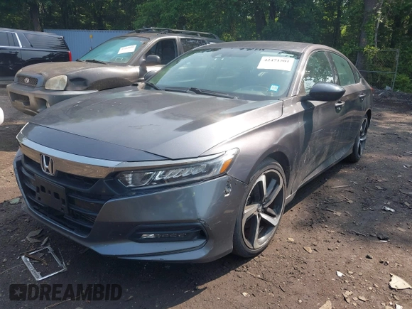 2019 Honda Accord Sport with VIN 1HGCV1F37KA004163, listed as a IAAI auction lot 42471501 with 155,046 mi miles and . Bid and sale history available at DreamBid. Image 6.
