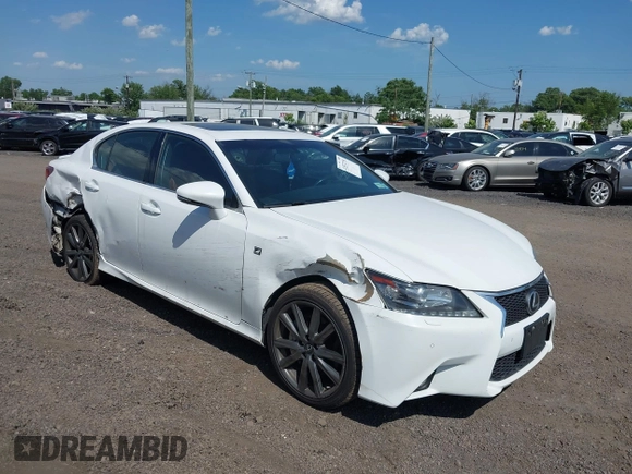 2014 Lexus GS 350 with VIN JTHCE1BL4E5023639, listed as a IAAI auction lot 42552751 with 174,317 mi miles and . Bid and sale history available at DreamBid. Image 1.