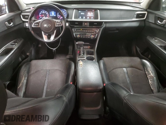 2019 Kia Optima LX with VIN 5XXGT4L35KG291082, listed as a Copart auction lot 87083004 with 135,163 mi miles and Salvage Title. Bid and sale history available at carsss.com. Image 8.