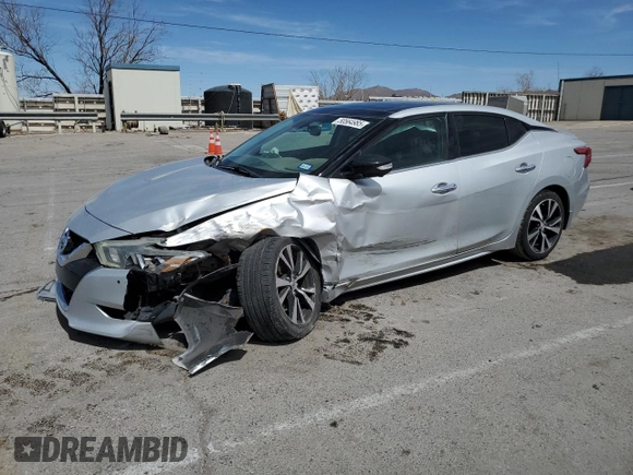 2017 Nissan Maxima Platinum with VIN 1N4AA6AP2HC457604, listed as a Copart auction lot 50564985 with 64,205 mi miles and Salvage Title. Bid and sale history available at DreamBid. Image 1.