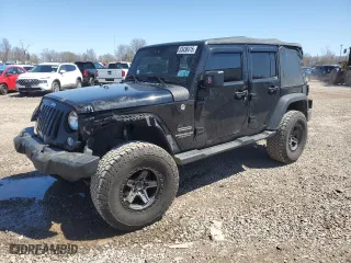 2017 Jeep Wrangler Unlimited Sport with VIN 1C4BJWDG2HL691946, listed as a Copart auction lot 53436415 with 75,700 mi miles and Salvage Title. Bid and sale history available at carsss.com. Image 1.