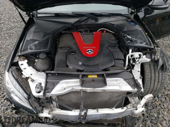 2017 Mercedes-Benz C 43 AMG with VIN WDDWJ6EB1HF593550, listed as a Copart auction lot 74657224 with 77,780 mi miles and Salvage Title. Bid and sale history available at carsss.com. Image 12.