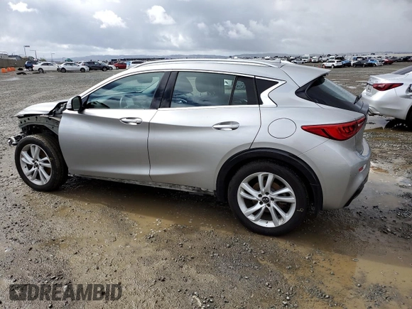 2018 Infiniti QX30 Premium with VIN SJKCH5CP0JA048053, listed as a Copart auction lot 48202385 with 90,578 mi miles and Salvage title. Bid and sale history available at DreamBid. Image 2.