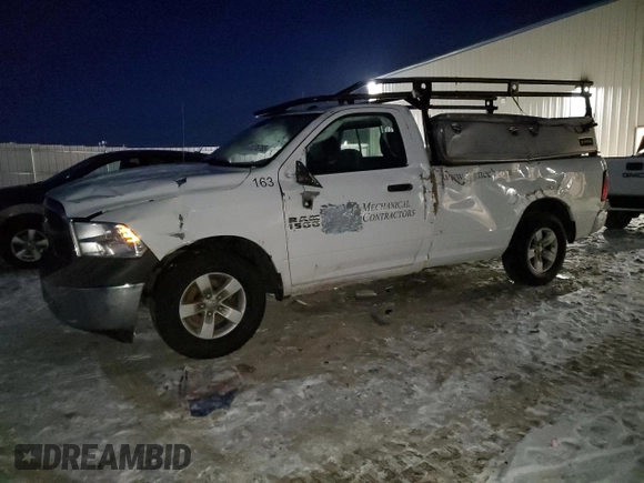 2016 Ram 1500 Tradesman with VIN 3C6JR6DG9GG261905, listed as a Copart auction lot 41376765 with 215,653 mi miles and Non repairable. Bid and sale history available at DreamBid. Image 1.