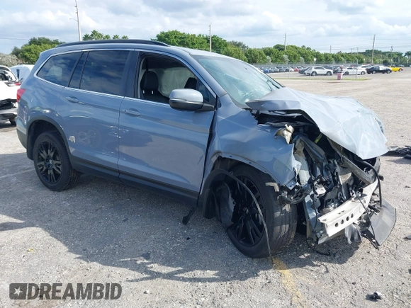 2022 Honda Pilot Special Edition with VIN 5FNYF5H20NB023811, listed as a IAAI auction lot 40612518 with Not Provided miles and . Bid and sale history available at carsss.com. Image 1.