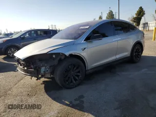 2017 Tesla Model X 90D with VIN 5YJXCAE27HF044791, listed as a Copart auction lot 46040655 with 149,509 mi miles and Salvage Title. Bid and sale history available at DreamBid. Image 1.