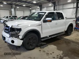 2014 Ford F-150 XL with VIN 1FTFW1EFXEKD91780, listed as a Copart auction lot 51844495 with 132,008 mi miles and Salvage Title. Bid and sale history available at carsss.com. Image 1.