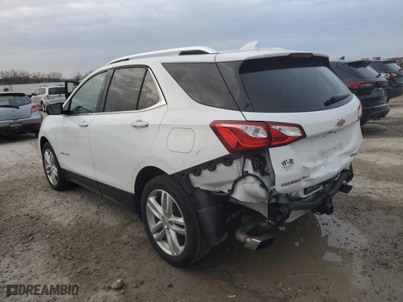 2020 Chevrolet Equinox Premier with VIN 2GNAXYEX3L6131639, listed as a Copart auction lot 86572814 with 44,306 mi miles and Salvage Title. Bid and sale history available at carsss.com. Image 2.
