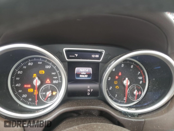 2017 Mercedes-Benz GLS with VIN 4JGDF6EE6HA961842, listed as a Copart auction lot 44868993 with 90,630 mi miles. Bid and sale history available at carsss.com. Image 9.