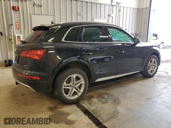 2019 Audi Q5 Premium with VIN WA1ANAFY9K2016496, listed as a Copart auction lot 54860595 with Not provided miles and Clean title. Bid and sale history available at DreamBid. Image 3.