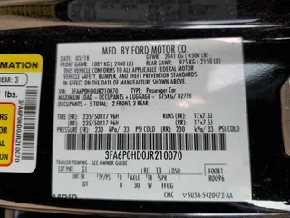 2018 Ford Fusion SE with VIN 3FA6P0HD0JR210070, listed as a Copart auction lot 43629525 with 161,373 mi miles and Salvage Title. Bid and sale history available at DreamBid. Image 14.