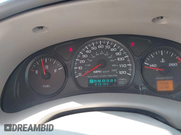 2001 Chevrolet Impala with VIN 2G1WF55E319104721, listed as a IAAI auction lot 41789916 with 212,184 mi miles and . Bid and sale history available at DreamBid. Image 7.