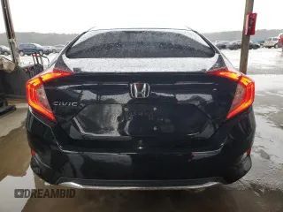 2019 Honda Civic Sedan LX with VIN 19XFC2F60KE031929, listed as a Copart auction lot 48042095 with 96,958 mi miles and Salvage Title. Bid and sale history available at carsss.com. Image 6.