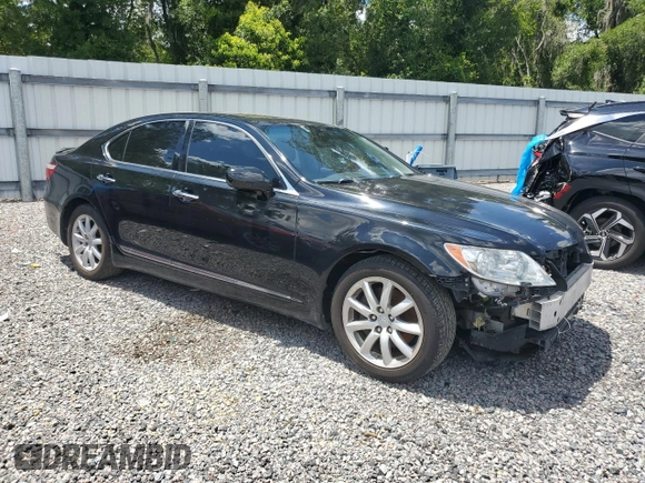2008 Lexus LS 460 with VIN JTHBL46F685072238, listed as a Copart auction lot 61058165 with Not provided miles and Clean title. Bid and sale history available at DreamBid. Image 4.