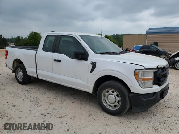 2021 Ford F-150 XL with VIN 1FTEX1CB2MKD30365, listed as a Copart auction lot 53964295 with 187,469 mi miles and Clean title. Bid and sale history available at DreamBid. Image 4.