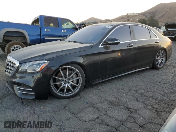 2020 Mercedes-Benz S-Class S 450 with VIN WDDUG6GB4LA503591, listed as a Copart auction lot 88001945 with 33,758 mi miles and Clean Title. Bid and sale history available at carsss.com. Image 1.