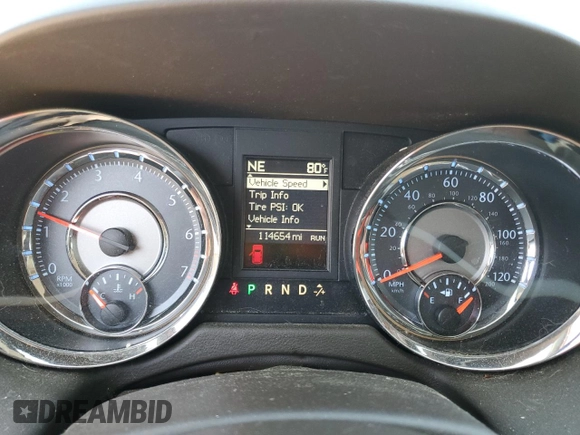 2013 Chrysler Town & Country Touring L with VIN 2C4RC1CG8DR646637, listed as a Copart auction lot 50576795 with 114,654 mi miles and Salvage Title. Bid and sale history available at DreamBid. Image 9.
