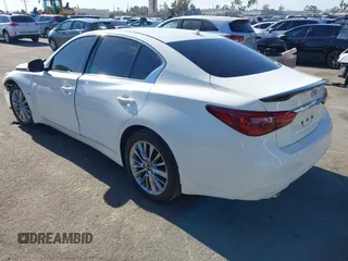 2019 Infiniti Q50 3.0t LUXE with VIN JN1EV7AP2KM543392, listed as a IAAI auction lot 41068209 with 55,897 mi miles. Bid and sale history available at carsss.com. Image 3.