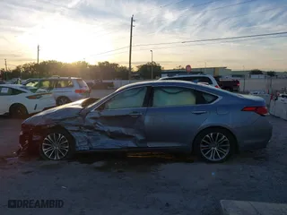 2016 Hyundai Genesis 3.8L with VIN KMHGN4JE2GU138204, listed as a IAAI auction lot 41241987 with 1 mi miles. Bid and sale history available at carsss.com. Image 14.