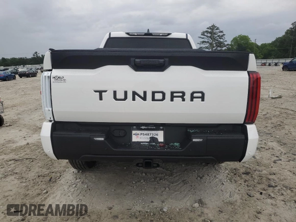 2024 Toyota Tundra 2WD SR5 with VIN 5TFLA5AB5RX035399, listed as a Copart auction lot 55404834 with 9,250 mi miles and Salvage Title. Bid and sale history available at carsss.com. Image 6.
