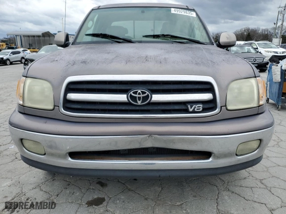 2001 Toyota Tundra Ltd with VIN 5TBRT38121S201676, listed as a Copart auction lot 49929835 with 271,168 mi miles and Salvage Title. Bid and sale history available at carsss.com. Image 5.