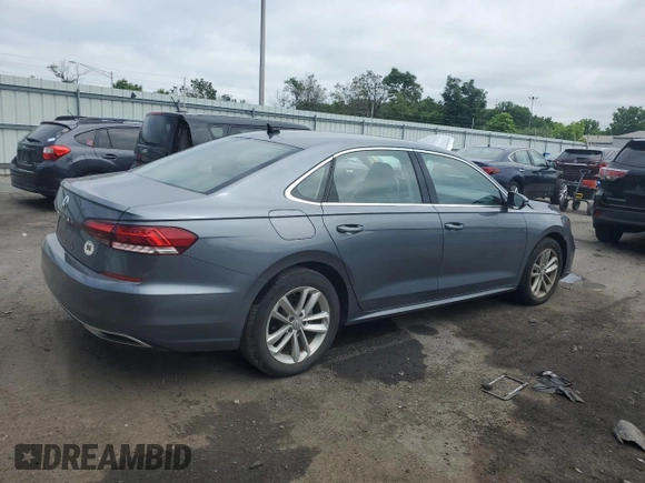 2020 Volkswagen Passat SE with VIN 1VWSA7A34LC021327, listed as a Copart auction lot 61075545 with 39,445 mi miles and Salvage title. Bid and sale history available at DreamBid. Image 3.
