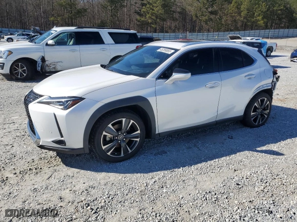 2020 Lexus UX with VIN JTHX3JBH1L2022417, listed as a Copart auction lot 45289855 with 63,664 mi miles and Salvage Title. Bid and sale history available at carsss.com. Image 1.